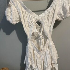 Princess Polly Ivory Cutout Dress